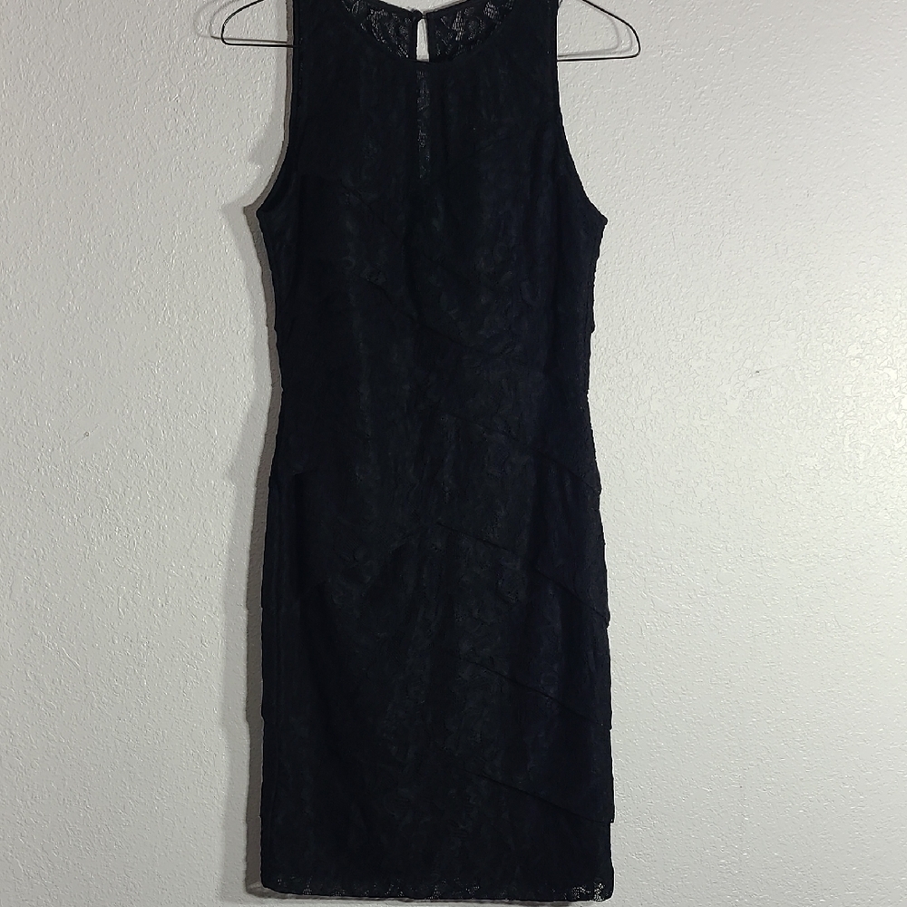 White House Black Market Sleeveless Black Dress